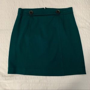 LOFT Emerald Mini Pencil Skirt Size 2